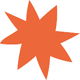 estrela laranja pequena